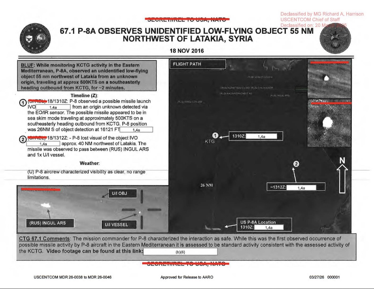 DOW-UAP-D055, Mission Report, Syria, November 2016