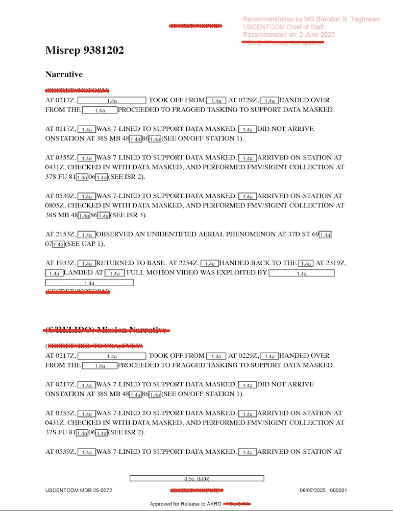 DOW-UAP-D074, Mission Report, Syria, November 2023