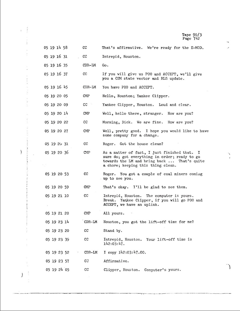 NASA-UAP-D001, Apollo 12 Transcript, 1969